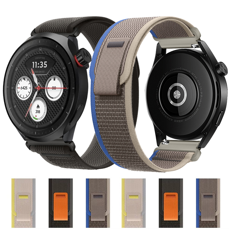 Motorola Smartwatch Accessories - Correa de nailon de 20/22mm para