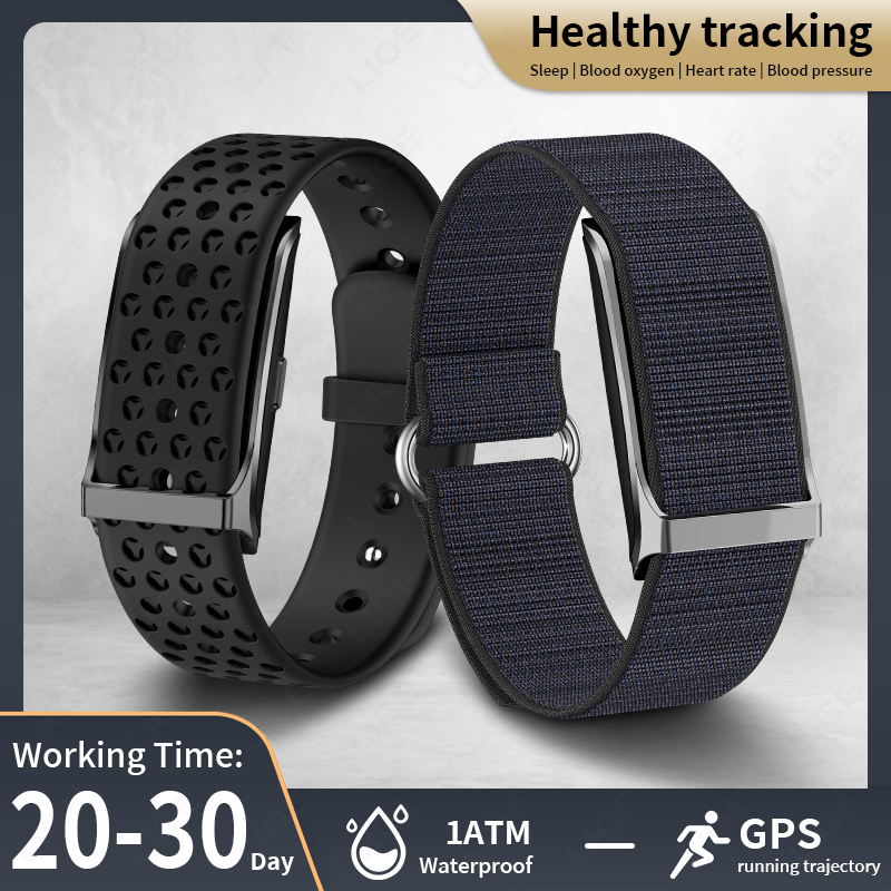Android Smartwatch Accessories - Reloj inteligente LIGE, Monitor de ritmo