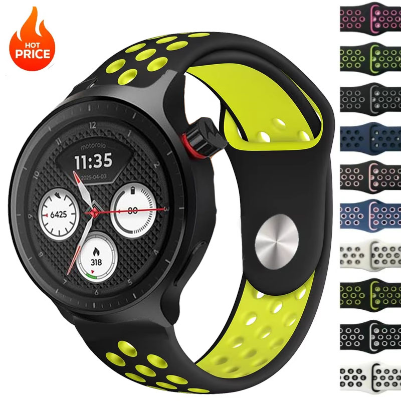 Motorola Smartwatch Accessories - Correa transpirable de dos tonos de
