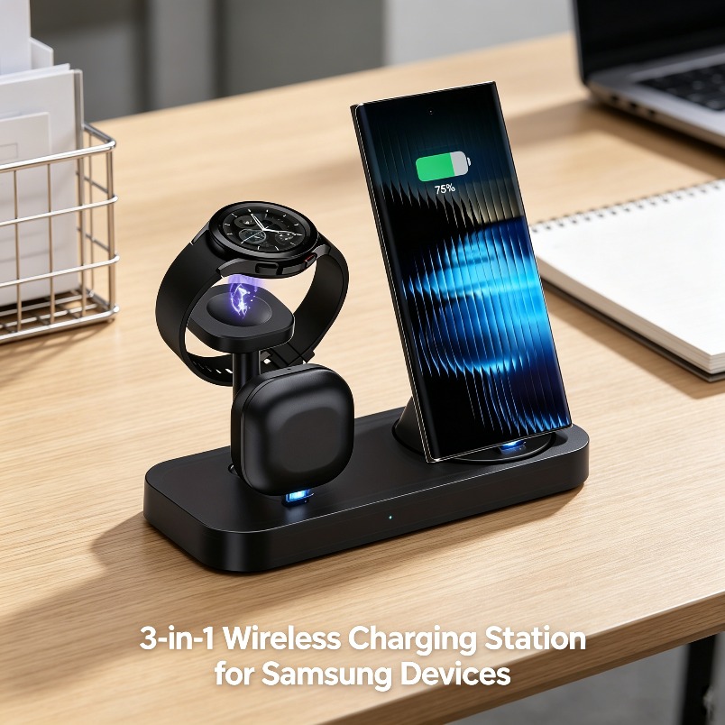 Watch Charger Cable - Cargador Inalámbrico 3 en 1 con