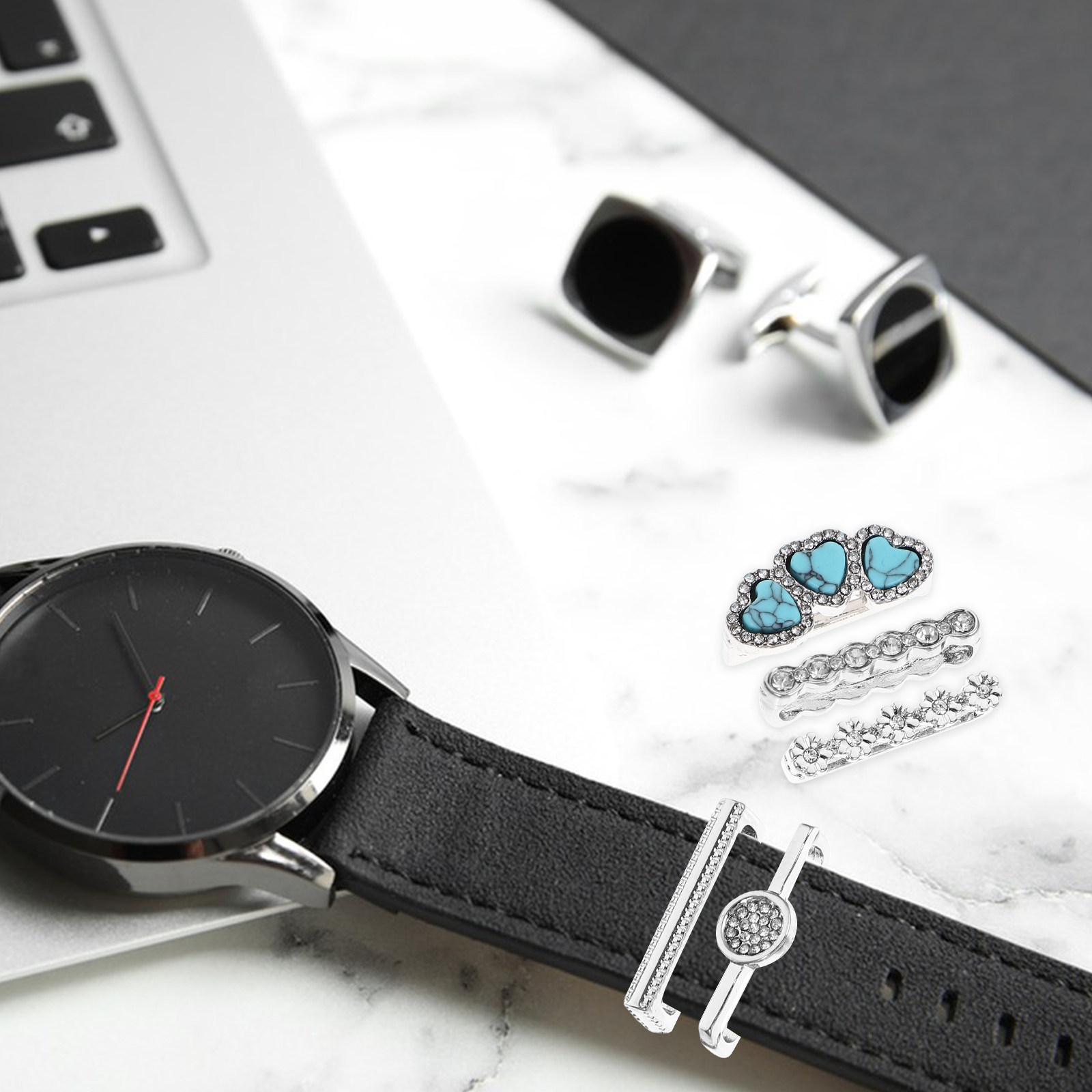 Juego de 5 Piezas de Anillos D - Smartwatch Straps & Accessories reseña y precio