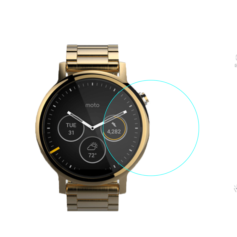 Película protectora de vidrio  - Motorola Smartwatch Accessories reseña y precio