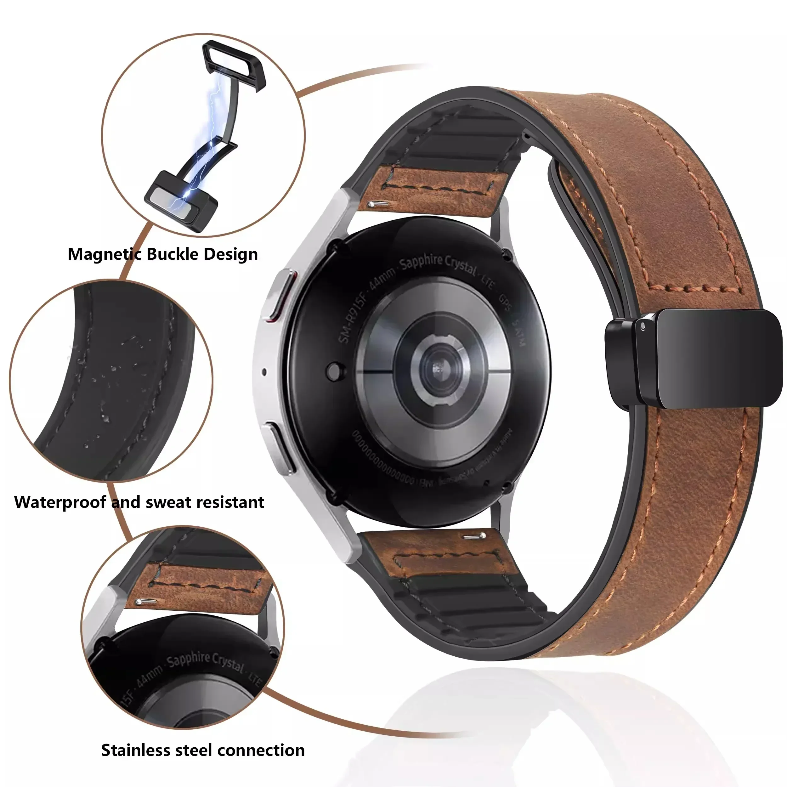 Correa de cuero suave para Mot - Motorola Smartwatch Accessories reseña y precio