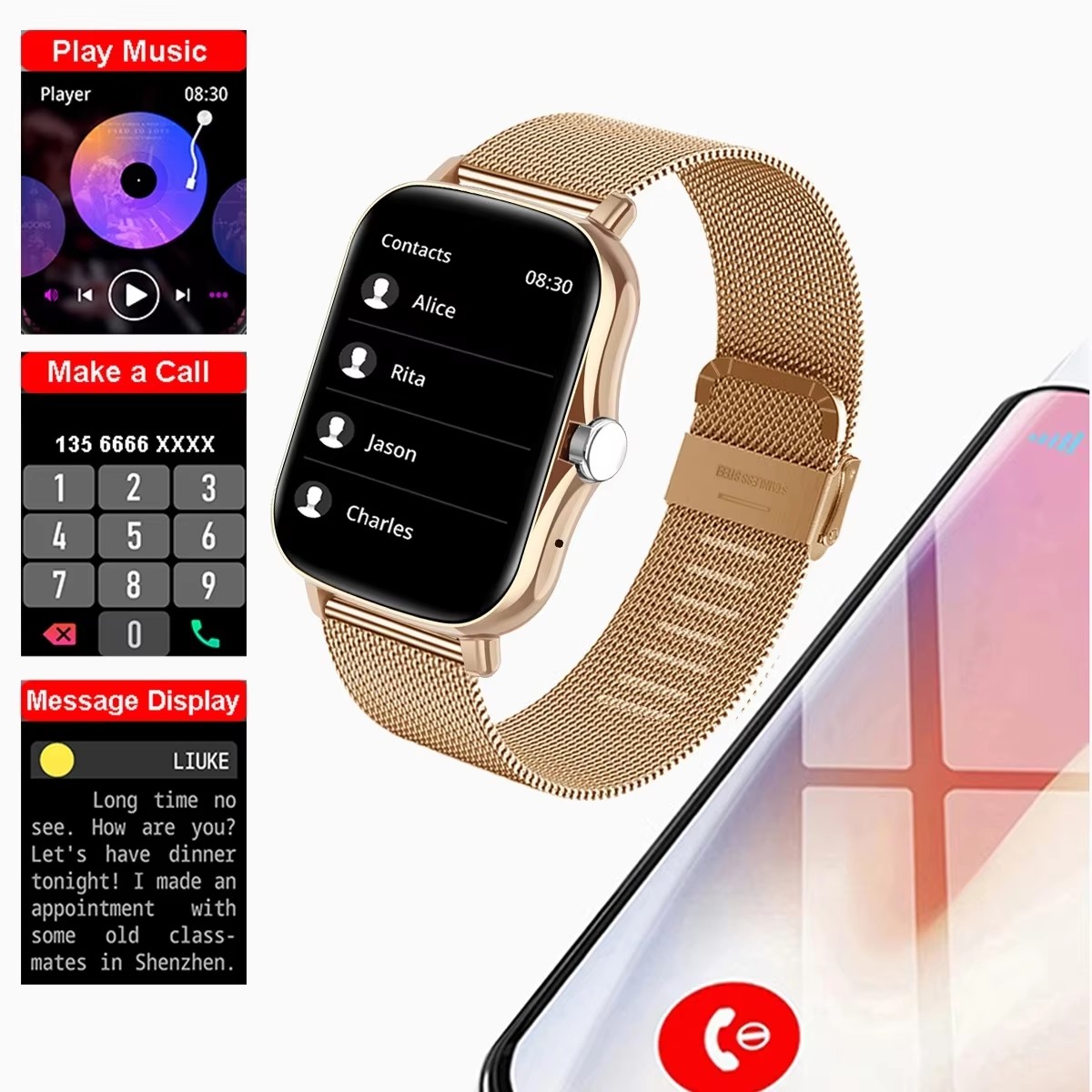 Reloj Inteligente Multifuncion - Android Smartwatch Accessories reseña y precio