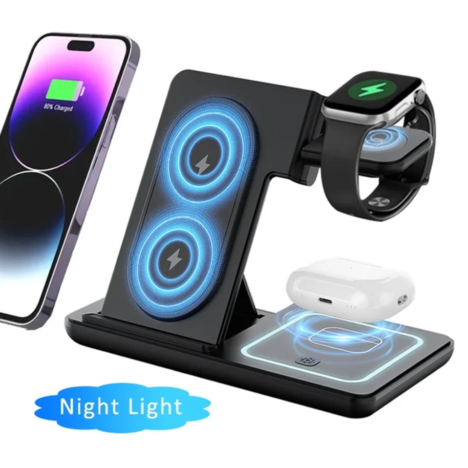 Luz LED nocturna 3 en 1, carga - Watch Charger Cable reseña y precio